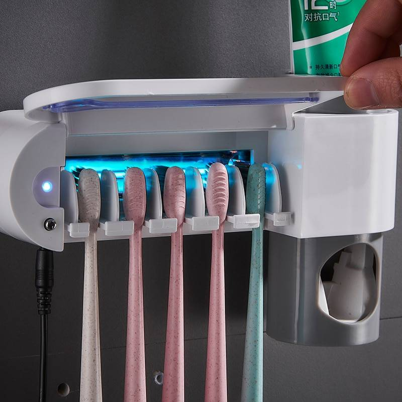 Toothbrush Holder With UV Sterilizer beauty-health Gadgets & Electronics Home & Kitchen 