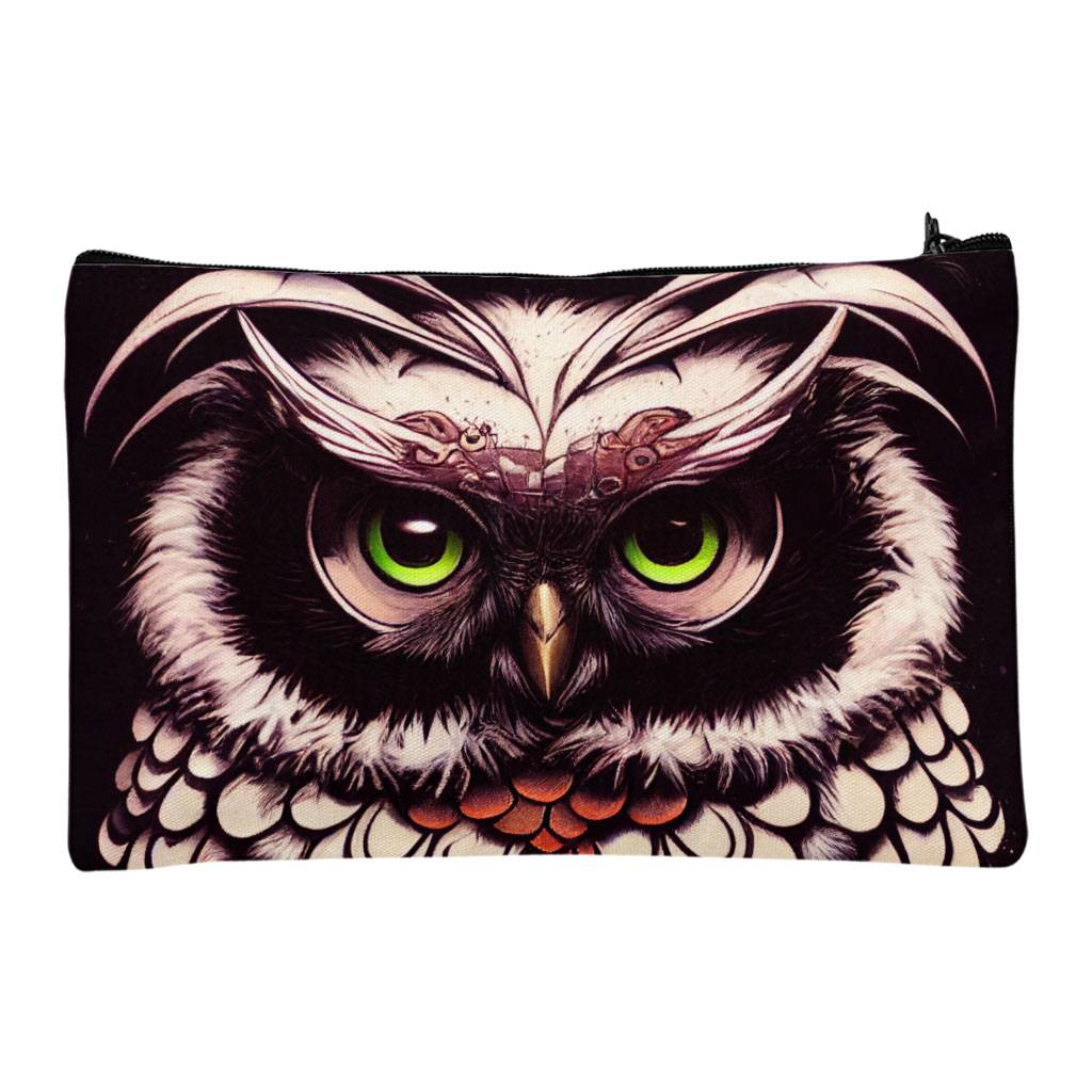 Cartoon Owl Art Makeup Bag - Colorful Design Cosmetic Bag - Animal Print Makeup Pouch Bags & Wallets Fashion Accessories  