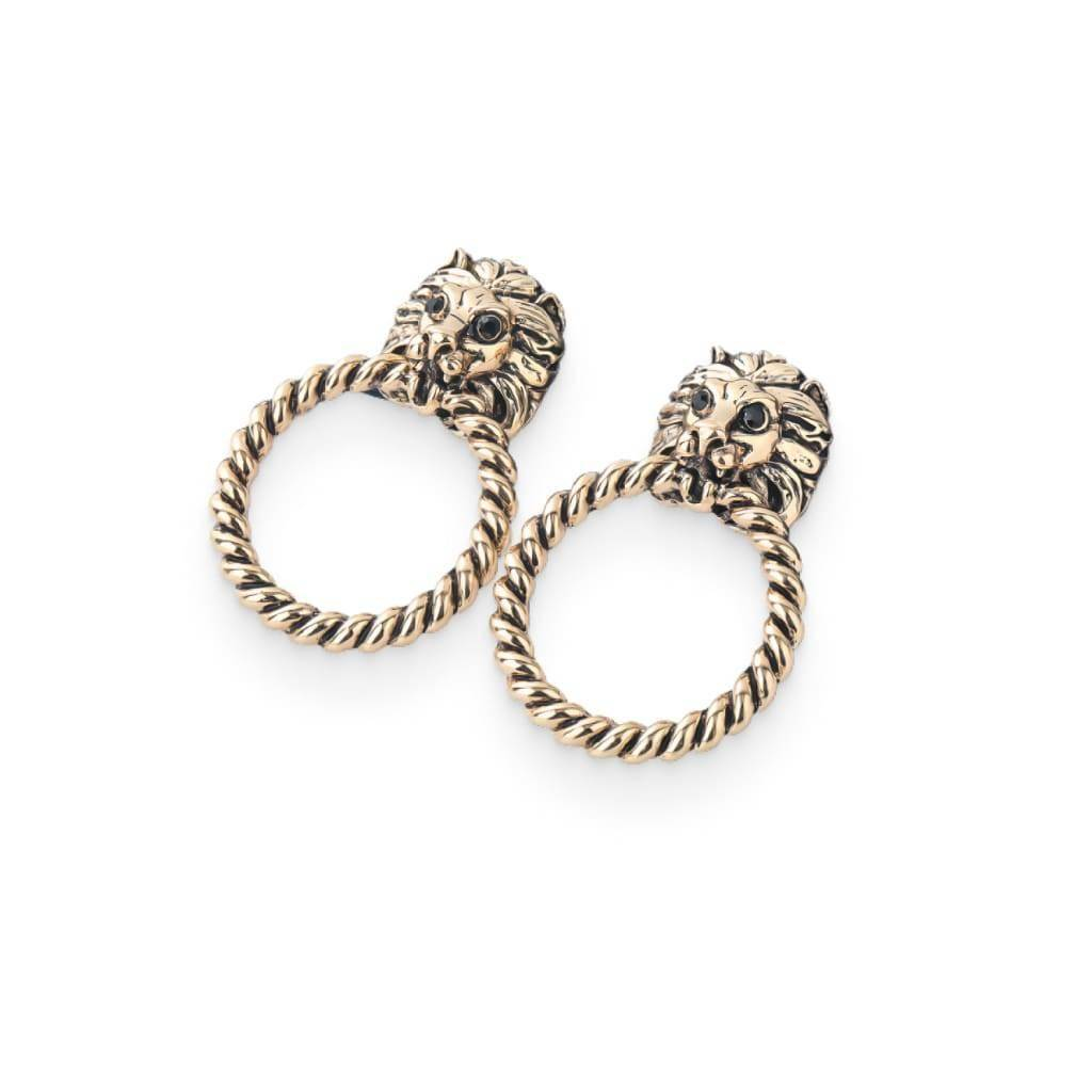 Lion Stud Earrings Women Jewelry Women's Fashion 