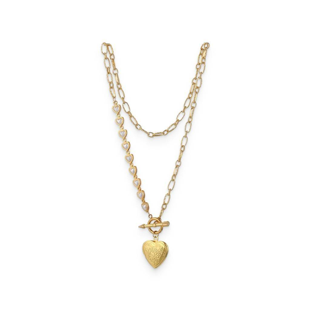 Gold Heart Pendant Necklace fashion New Arrivals Women Jewelry Women's Fashion 